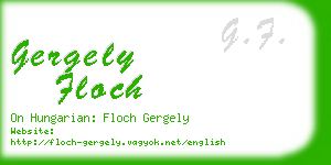 gergely floch business card